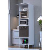 Eliusta Viramo Mikrodalga/Ankastre Fırın Dolabı Kapaklı Depolama Alanlı 60x217x56 cm Modüler Dolap