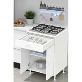 Eliusta Yankı 56 Cm Derinlik 65 Cm Genişlikte Dolap Baharat Raflı Set Üstü Ocak Uyumlu 65X88x56 Cm Dolap