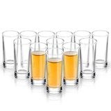 Elivia Ağır Tabanlı Shot Bardağı Seti, 34 ml (12 paket) Viski ve Likörler için Şeffaf Bardaklar - JM02