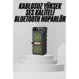 Elivora Bluetooth Hoparlör Yüksek Ses Kaliteli Büyük Boy Çift Çıkışlı Ses Bombası