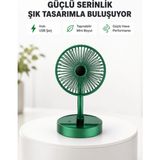 Elivora Katlanabilir Mini Fan – 3 Kademeli Soğutma, Şarjlı