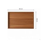 Elivora Store Ahşap Katlanabilir Yatak Tepsisi – Çok Amaçlı Servis ve Laptop Sehpası, Doğal Ahşap, 40X30 Cm, Yükseltilmiş Kenarlı - 1 GB