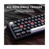 Elivora Store Attack Shark X65 He Manyetik Anahtarlı 65% Gaming Klavye – 8000 Hz Ultra Hızlı Tepki, 0.01 mm Rapid Trigger Hassasiyeti, Pbt Tuşlar, Rgb Aydınlatma, Qmk Desteği (Business Black) - Option-1 - 00-Siyah - Beyaz