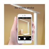 Elivora Store Çalışma Masası Lambası, LED Masa Lambası, Kısılabilir Masa Lambası, Dokunmatik Anahtar, 3 Renk ve 10 Parlaklık Kademesi, Göz Dostu Masa Lambası, Gece Lambası, Ofis, Okuma, Çalışma Için [enerji - 106 Gümüş - 12,5 inç