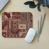 Elivora Store Halı Motif Desen 3 - Dikdörtgen Mouse Pad, 17,5 cm x 19,50 cm - Option-1 - 00-Siyah - Beyaz