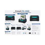 Elivora Store PX-2900 Sata 2.5/3.5 Inç HDD SSD Docking Station, USB 3.0 Çift Slot Harici Disk Okuyucu, Rgb Işıklı Offline Clone Klonlama Özellikli Sata Disk Kopyalama ve Veri Aktarım Istasyonu - 0 - Siyah - Option-1