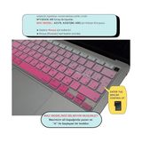 Elivora Store Rusça Klavye Koruyucu MacBook Air 13 A1932 A2179 A2337 M1 Uyumlu | Uk Iso Ters L Enter | Rusça Baskılı Silikon Keyboard Cover Pembe - 0 - Siyah - Option-1