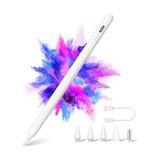 Elivora Store Xıron iPad 2018-2024 Için Stylus Kalem, Hızlı Şarj/avuç Içi Reddetme/eğme Işlevi, iPad Pro 11"/12.9"/13" 2024 M4, iPad 10. Nesil/9. Nesil-6. Nesil, Air 5/4/3. Nesil/11"& 13" M2, Mini 6/5. Nesil. - Option-1