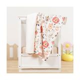 Elivora Store Yumuşak Bebek Battaniyesi Renkli Orman Dostları Kuzu Tüyü Battaniye 80X100 cm - 0 Siyah - --