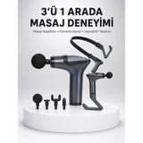 Elivora Titreşimli Şarjlı Masaj Aleti 3in1 Fonksiyonel Çok Amaçlı Model Yeni Nesil