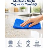 Elivora Ultra Emici Mikrofiber Bez Cam Ayna Mutfak Banyo Araç Temizlik Bezi 40X40 cm