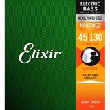 Elixir 045-130 Nanoweb 5 Telli Bas Gitar Tel Seti