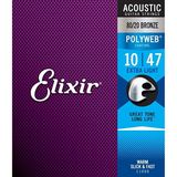 Elixir 11000 Polyweb Bronze Ekstra Hafif Akustik Gitar Teli - 0.010 - 0.047