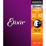 Elixir 11027 Nanoweb Bronz Akustik Gitar Teli (11-52)