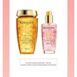 Elixir Ultime Le Bain 250 ml Parlaklık Şampuanı + Elixir Ultime Lhuile Rose 100 ml Bakım Yağı