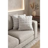 Eliz Home 2'li Bubble Tavşan Tüyü Gri Yastık Kırlent Kılıfı Çift Taraflı (43x43) GRİ