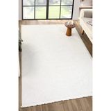 Eliz Home Beyaz Krem Yumuşak Dokulu Halı Kilim Salon Mutfak Koridor Yolluk Dokuma Makine Halısı 007 - 80 x 150 cm