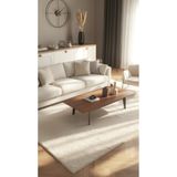 Eliz Home Dokuma Halı Krem Beyaz Yumuşak Halı Yolluk Çocuk Yatak Odası Oturma Odası Salon Mutfak Halısı BEYAZ