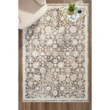 Eliz Home Eskitme Vintage Çiçekli Halı Bambu Polyester Oturma Odası Salon Mutfak Halısı 8
