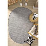 Eliz Home Gri Oval Dokuma Halı Salon Oturma Odası Yatak Odası Koridor Yolluk Halısı GRİ OVAL