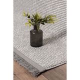 Eliz Home Gri Saçaklı Modern Dokuma Halı Salon Oturma Odası Yatak Odası Koridor Halısı Yolluk Gri