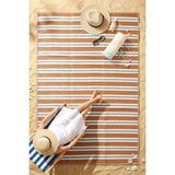 Eliz Home Havuz Plaj Karavan Halı Hasır Kilim Katlanabilir Halı Balkon Teras Bahçe Kamp Halısı Kiremit - Kahverengi - 90 x 180 cm