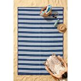 Eliz Home Havuz Plaj Karavan Halı Hasır Kilim Katlanabilir Halı Balkon Teras Bahçe Kamp Halısı Lacivert - 90 x 180 cm