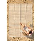 Eliz Home Havuz Plaj Piknik Karavan Halı Hasır Kilim Katlanabilir Halı Balkon Teras Bahçe Kamp Halısı KREM