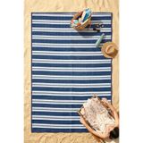 Eliz Home Havuz Plaj Piknik Karavan Halı Hasır Kilim Katlanabilir Halı Balkon Teras Bahçe Kamp Halısı LACİVERT