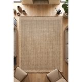 Eliz Home Naturel Jüt Halı Modern Örme Hasır Toz Vermez Kaymaz Taban Balkon Bahçe Mutfak Halısı 2