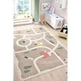 Eliz Home Yumuşak Dokuma Halı Leke Tutmaz Araba Yolu Bebek Odası Çocuk Odası Genç Odası Halısı Oyun Yol