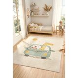 Eliz Home Yumuşak Dokuma Halı Sevimli Dostlar Leke Tutmaz Bebek Odası Çocuk Odası Genç Odası Halısı KARNAVAL