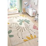 Eliz Home Yumuşak Dokuma Halı Zebra Figürlü Leke Tutmaz Bebek Odası Çocuk Odası Genç Odası Halısı ZEBRA