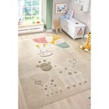 Eliz Home Yumuşak Dokuma Halı Zürafa Figürlü Leke Tutmaz Bebek Odası Çocuk Odası Genç Odası Halısı ZÜRAFA