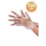 Eliz Party Şeffaf Eldiven 500 Adet Poşet Eldiven Kullan At
