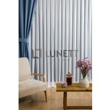 Eliz08 Seyrek Pileli 1X2 Tül Perde Salon Balkon Mutfak Tülü, 450 x 260