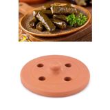 ELİZİ Elizi Toprak Dolma Taşı, Toprak Güveç Sarma Dolma Taşı Kapağı Küçük Boy 19 cm