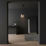 Elizim Home Lighting Antre 15'lik Hasır Görünümlü Abajur Sarkıt Avize - Gri