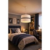 Elizim Home Lighting Bohem Modern Makrome Avize 25 cm – El Yapımı Yatak Odası, Oturma Odası, Çocuk Odası ve Genç Odası Dekoratif Tavan Aydınlatması - Gri