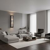 Elizim Home Lighting Dikey Ledli Pilli Krom Aplik