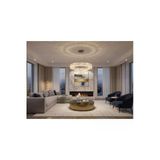 Elizim Home Lighting Elmas 2 Katlı Kristal Taşlı Ledli Avize