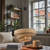 Elizim Home Lighting Hasır Görünümlü Abajur Sarkıt Avize - 1 - Açık Kahverengi
