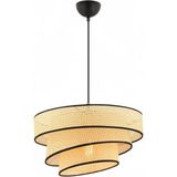 Elizim Home Lighting Hasır Görünümlü Abajur Sarkıt Avize - 1 - Kum Beji