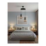 Elizim Home Lighting Holla 2'Li Bal Cam'lı Siyah Sarkıt Avize