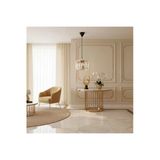 Elizim Home Lighting Kristal Taşlı Tekli Gold Avize