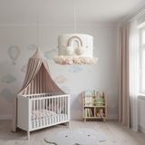 Elizim Home Lighting Makrome Bulut Masalı Çocuk Avize - 1 - Krem