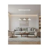 Elizim Home Lighting Miora 3 Şapkalı Modern Beyaz Sarkıt Avize