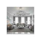 Elizim Home Lighting Mühür Kristal Taşlı Ledli Krom Avize