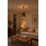 Elizim Home Lighting Natura Hasır – Oturma Odası- Yatak Odası - Genç Odası - Antre- Modern Bohem Sarkıt Avize - Kahverengi