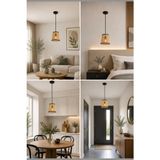 Elizim Home Lighting Natura Hasır – Oturma Odası- Yatak Odası - Genç Odası - Antre- Modern Bohem Sarkıt Avize - Krem